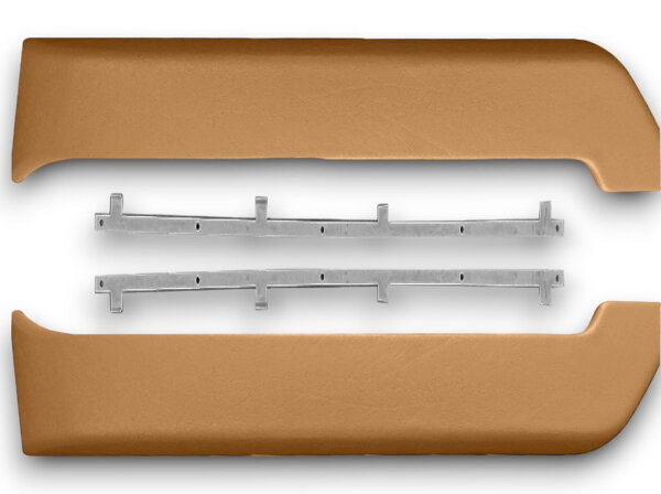 Türtaschen Türfächer Kartentasche Paar lang für Mercedes SL R107 W107 dattel