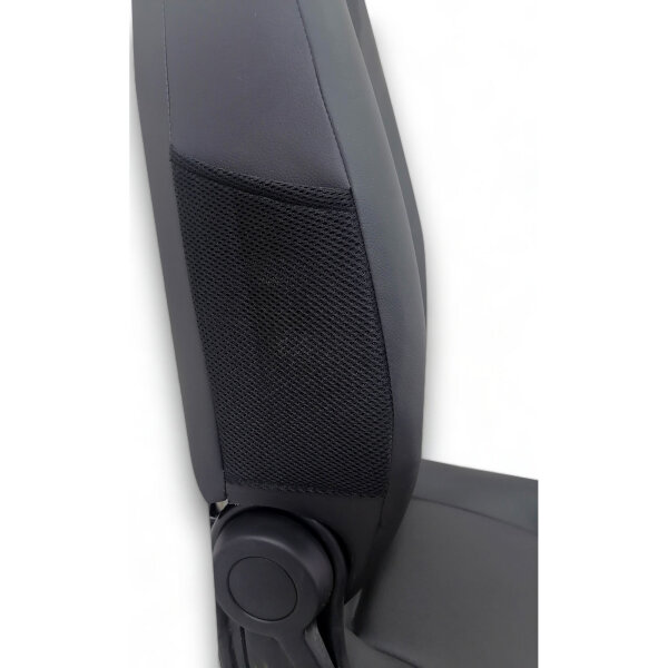 Sitzbezüge Bezüge Kunstleder schwarz für Smart 451 fortwo Coupe & Cabrio 07 - 15