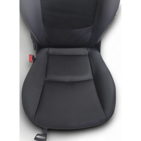 Sitzbezüge Bezüge Kunstleder schwarz für Smart 451 fortwo Coupe & Cabrio 07 - 15