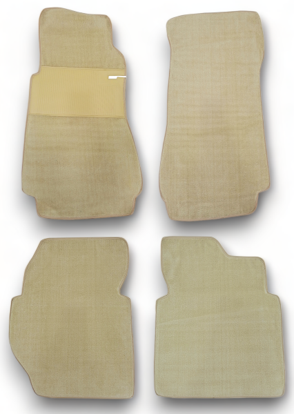 Fußmatten Teppich passend für Mercedes Benz W123 4-teilig Limousine beige (Velour)