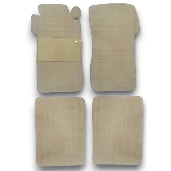 Fußmatten Teppich passend für Mercedes Benz W111 4-teilig beige (Velours)