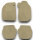 Auto Fußmatten Teppich  für Porsche 911 Coupe 1974 - 1989  4-Teilig beige
