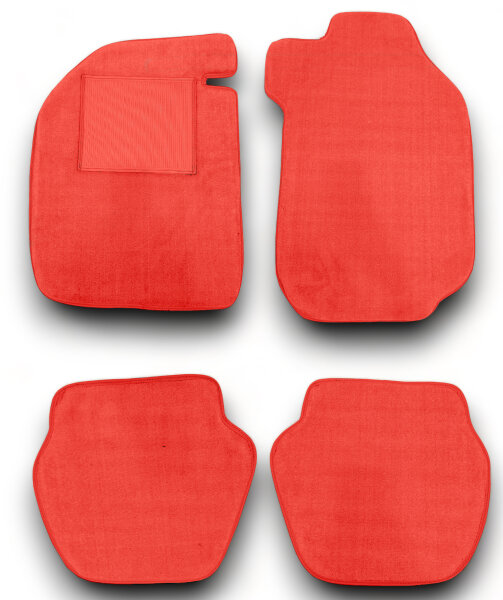 Auto Fußmatten Teppich  für Porsche 911 Coupe 1974 - 1989  4-Teilig rot