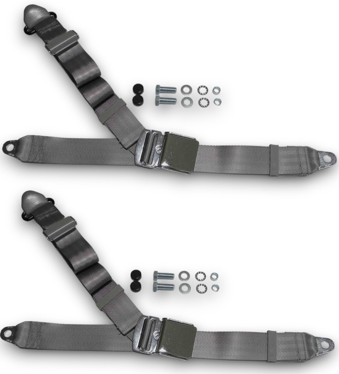 Sicherheitsgurt Gurt Dreipunkt Chrom grau für Porsche 911 Set, 300,00