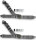 Sicherheitsgurt Gurt Dreipunkt Chrom grau fï¿½r Porsche 911 Set