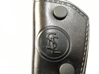 Schlüsseltasche Schlüsseletui für Mercedes SLC Echtleder schwarz