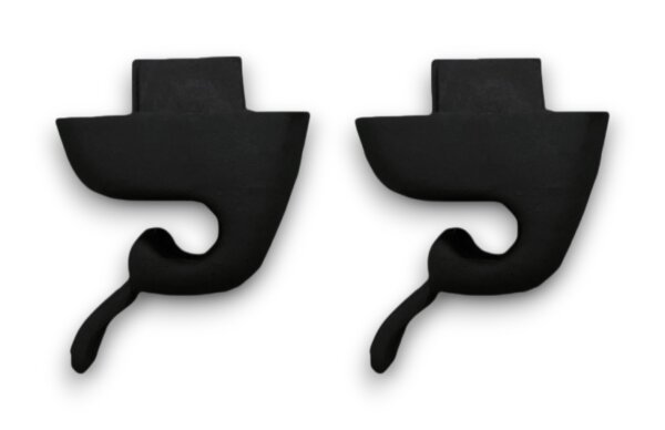 Sonnenblendenclips Halter für Mercedes Benz W123 W201 W124 W126 W140 schwarz