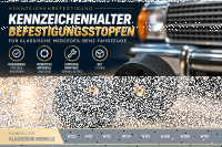Kennzeichenhalter Stopfen Halter für Mercedes W123...
