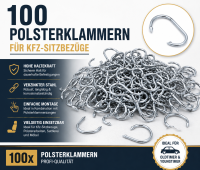 Polsterklammern Klammern Sitzbezüge Auto Polster Hog Rings Sattlerei 100 Stück