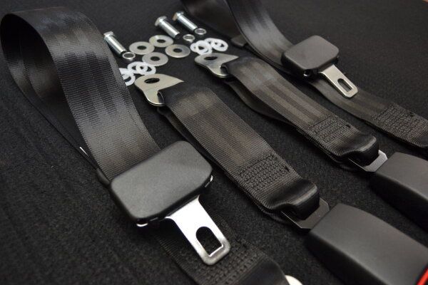 SJS Carstyling Seat Belts For Mercedes Rear Bench Emergency Seat SLR 107 2-Point Static Germany