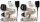 Sicherheitsgurt Gurt Dreipunkt 22 cm beige für Skoda Rapid Coupe Set