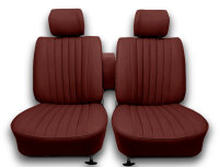 Sitzbezüge Bezüge  für die Vordersitze Mercedes SL R/W107 dunkelrot ab 1985