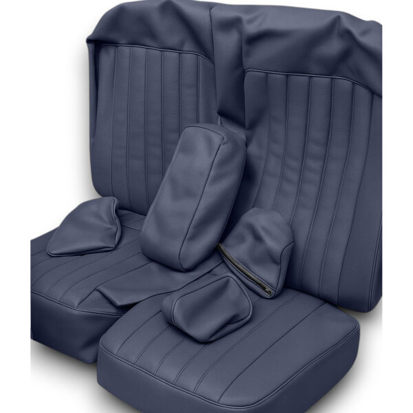 Sitzbezüge Bezüge für Mercedes W123 Coupe 1/2. Serie bis 08. 1982 blau