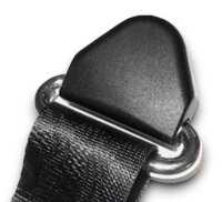 Dreipunkt Sicherheitsgurt hinten 30cm Bandschloss beige für Jaguar E-Type XS