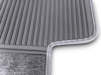 Teppichsatz Teppich Gummi Velours passend für Mercedes Benz W111 Coupe grau