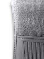 Teppichsatz Teppich Gummi Velours passend für Mercedes Benz W111 Coupe grau