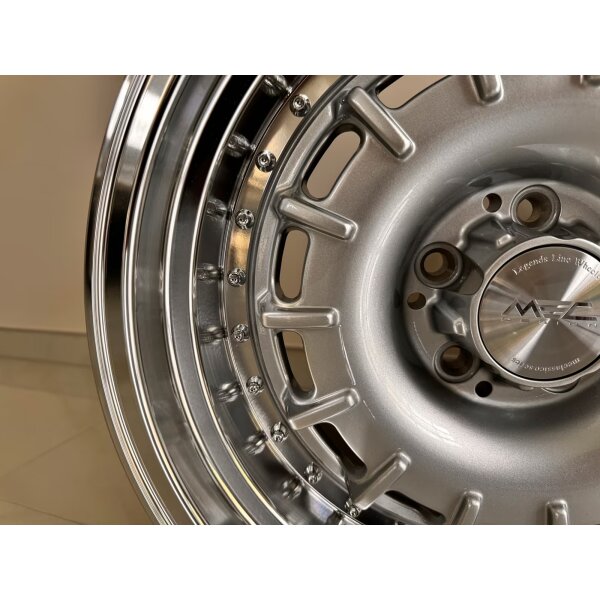 MEC Design Alufelgen Meclassico 11 Rad H-Fähig 17 Zoll für Mercedes W126 R107 C107 C126 W116 W123
