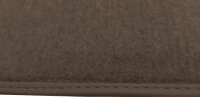 Teppichsatz Teppich Gummi Velours für Fiat Spider 1500 & 1600 S braun