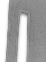 Teppichsatz Teppich Gummi Velours für Fiat Spider 1500 & 1600 S grau