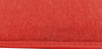 Teppichsatz Teppich Gummi Velours für Fiat Spider 1500 & 1600 S rot