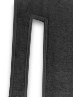 Teppichsatz Teppich Gummi Velours für Fiat Spider 1500 & 1600 S schwarz