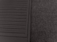 Teppichsatz Teppich Gummi Velours für Fiat Spider 1500 & 1600 S schwarz