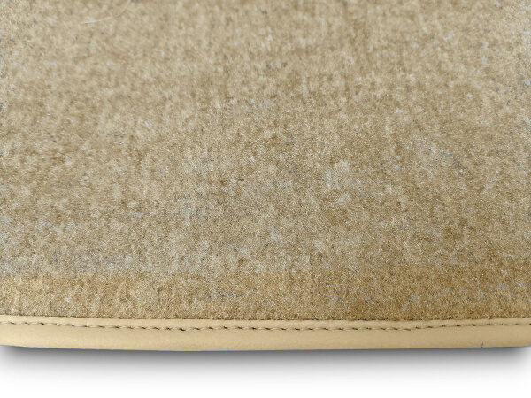 Kofferraumteppich für Mercedes-Benz W116 SE SEL Velours beige
