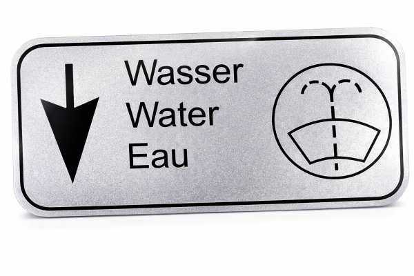 Aufkleber Sticker Wischwasserbehälter für Porsche Volkwagen Mercedes Benz
