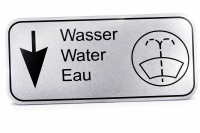 Aufkleber Sticker Wischwasserbehälter für...