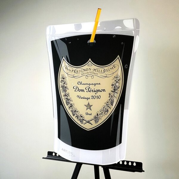 Acrylglas Pop Art Wandbild Acrylbild Artcryl Champagne for all