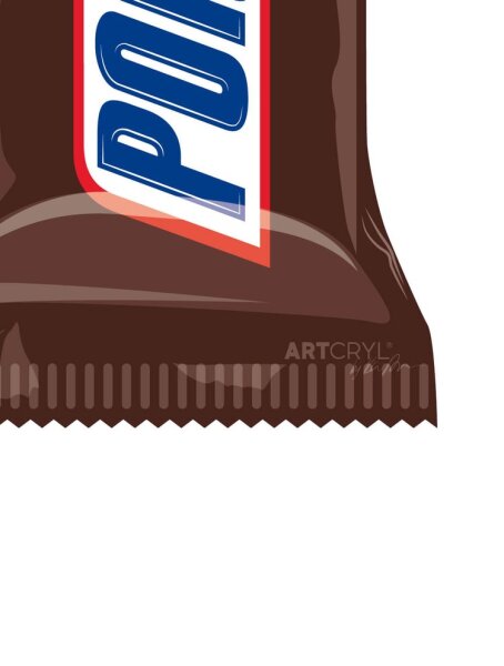 Acrylglas Pop Art Wandbild Acrylbild Artcryl Chocobomb Motiv