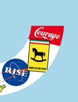 Acrylglas Pop Art Wandbild Acrylbild Artcryl ﾀhallenger Motiv