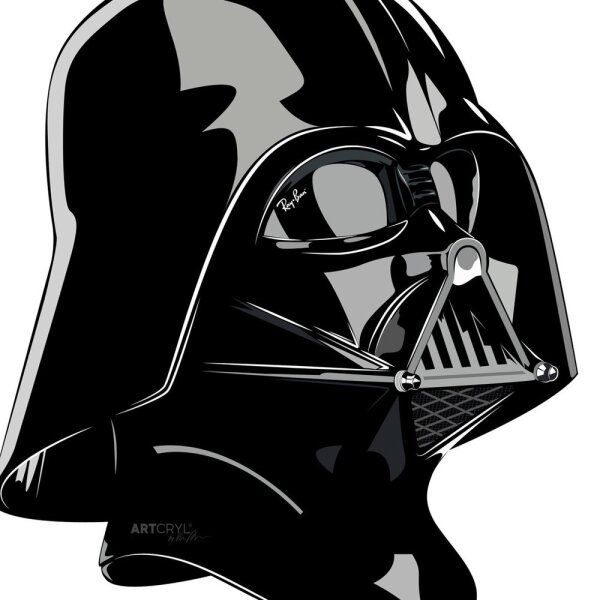 Acrylglas Pop Art Wandbild Acrylbild Artcryl Ray-Ban-Vader Motiv