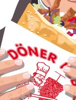 Acrylglas Pop Art Wandbild Acrylbild Artcryl Dichter Denker Dner Motiv