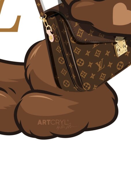 Acrylglas Pop Art Wandbild Mini Acrylbild Artcryl Pochette Bear Motiv