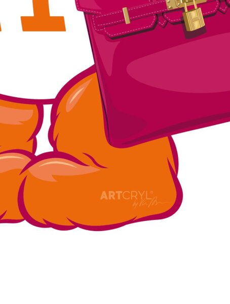 Acrylglas Pop Art Wandbild Mini Acrylbild Artcryl Birkin Bear Motiv