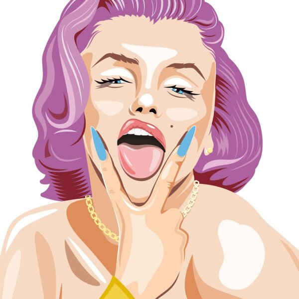 Acrylglas Pop Art Wandbild Mini Acrylbild Artcryl Marilyn mini Motiv