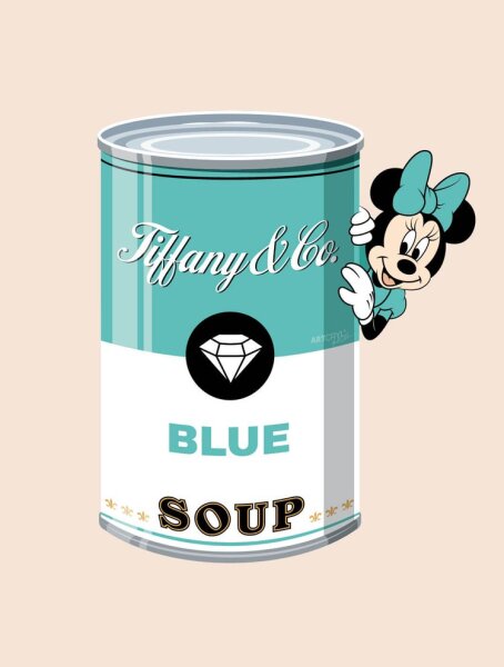 Acrylglas Pop Art Wandbild Mini Acrylbild Artcryl Blue Soup mini Motiv