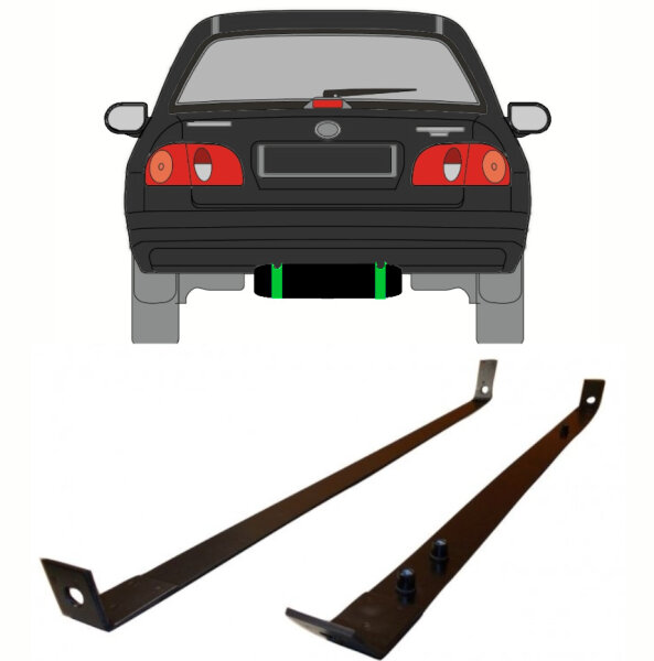 Hinten Kraftstofftankklemmen für Toyota Corolla E11 1997 - 2001