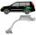 Radlauf Blech links für Nissan X Trail T30 2001 - 2007 links