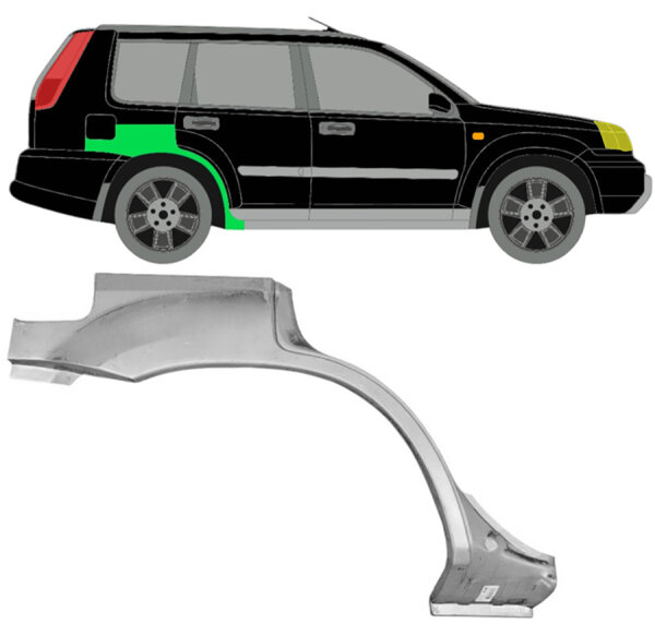 Radlauf Blech links für Nissan X Trail T30 2001 - 2007 rechts