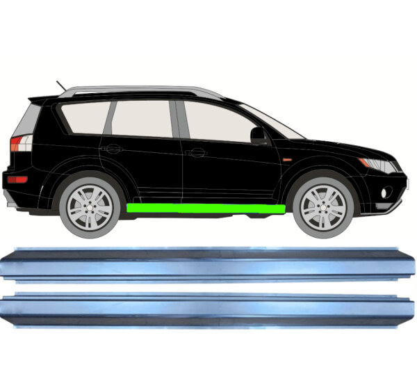 Schweller Reparaturblech Satz rechts & links für Mitsubishi Outlander 2