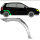 Radlauf Blech hinten für Volkswagen Polo 9 N 5 Tür 2001 - 2009 rechts