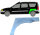 Hinten Radlauf Blech für Dacia Logan Kombi Mcv 2004 - 2009 links