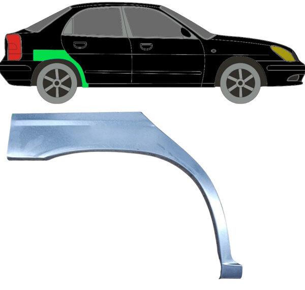 Hinten Radlauf Blech für Daewoo Nubira 1997 - 2004 rechts