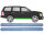 Schweller Blech Satz für Dodge Durango 1997 - 2004 rechts & links