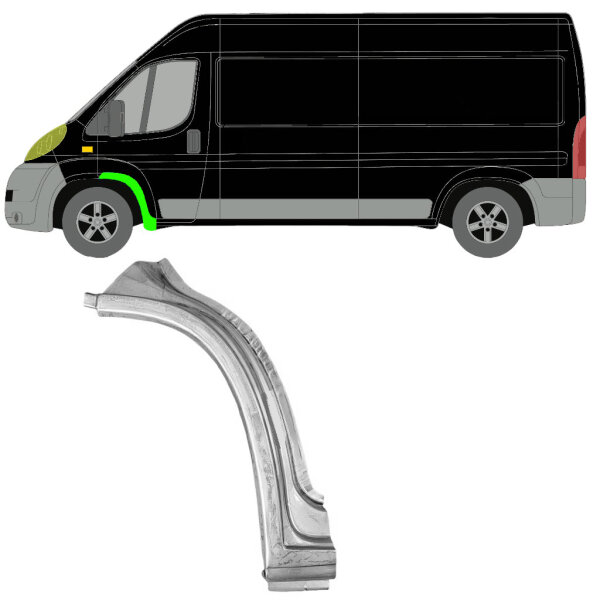 Vorne Radlauf Blech für Peugeot Boxer 2006 links