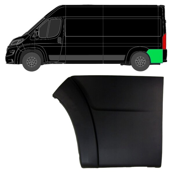 Hinten Seitenleiste für Fiat Ducato mittel Hohe Nutzlast 2018 links
