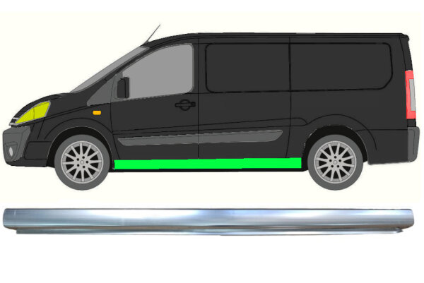 Voll Schweller Blech für Fiat Scudo Lang 2007 - 2016 links