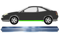 Schweller Blech für Fiat Coupe 1993 - 2000 links